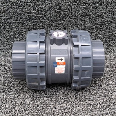 IPEX, D90- 3'' SXE True Union Ball Check Valve PVC EPDM Socket Easyfit Xirtec-140