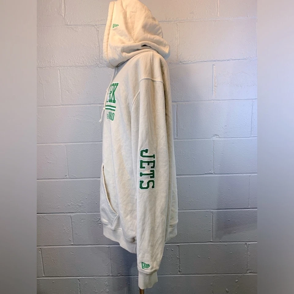 Sudadera con Capucha New York Jets New Era Tercera Abajo Histórica - Crema Para Hombre XL Foto 4 de 4