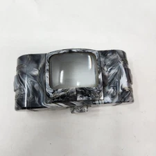 Vintage Arrow-View 35mm Slide Viewer Black White Marbled Finish Adjustable