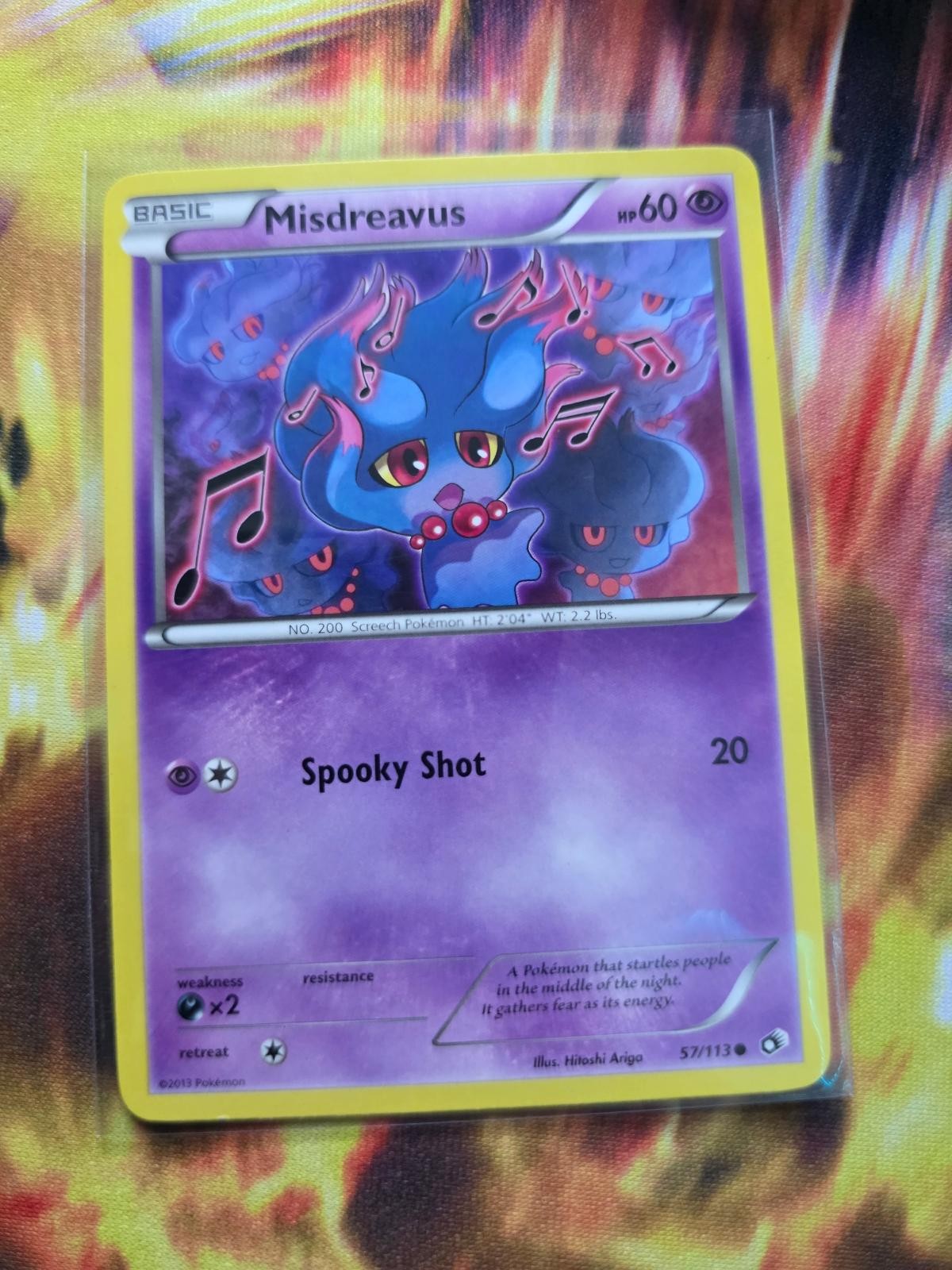 MISDREAVUS 57/113 Common Legendary Treasures Pokemon Lightly Played