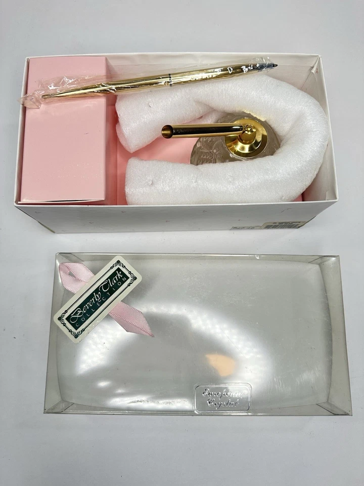 Beverly Clark Collection Clear European Crystal Pen Holder&Pen Wedding Guest - Image 2 of 4