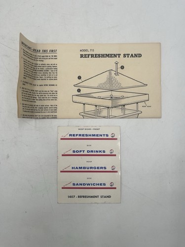 Atlas Ho Scale Building Kits 707 Station Platform & Kit 715 Refreshment Stand - Picture 19 of 21