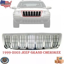 For 1999-2003 Jeep Grand Cherokee Front Chrome Grille Assembly Plastic Ch1200234