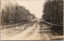 Vintage 1911 RADCLIFFE, Iowa RPPC Real Photo Postcard "NORTH ISABELLA STREET"