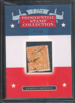 2008 Topps JAMES GARFIELD #JG3 Presidential Stamp Collection Relic /90