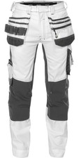 Pantaloni da pittore Dassy elasticizzati, tasche a fondina e tasche imbottite per ginocchia Flux Painters