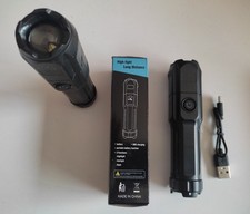 Lot de 5 Lampes torche 10W rechargeable via USB