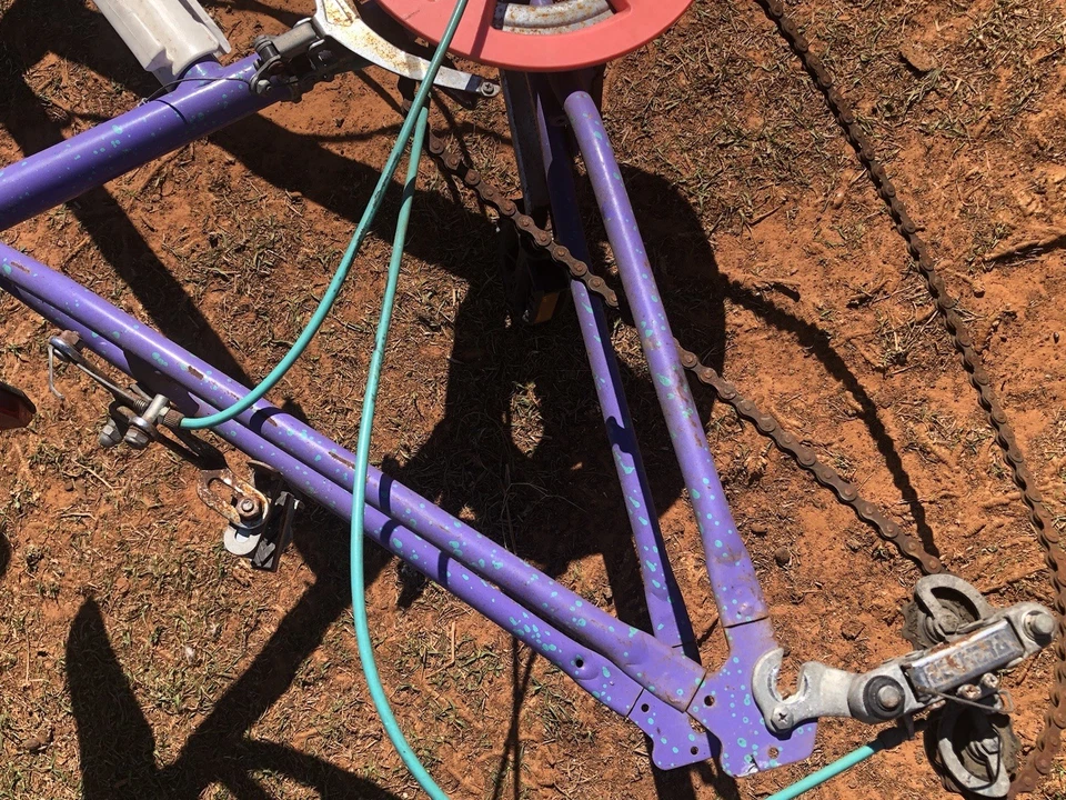 Bicicleta para mujer HUFFY 10 velocidades Mountain Storm púrpura rosa verde neón de colección Foto 2 de 4