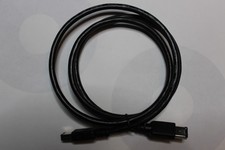 IEEE-1394a Firewire-400 Shielded Cable, 6-Pin Male to 6-Pin Male, Black 3ft