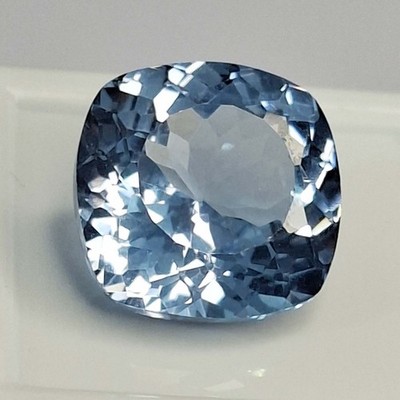 Blue Aquamarine Cushion Cut 13-15 Ct Loose Certified Natural Gemstone SP351