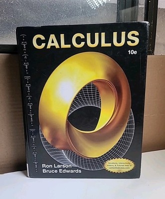 Calculus 10th Edition Ron Larson Bruce Edwards Hardcover Cengage Math Textbook