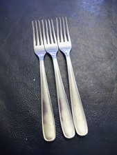 Lote de 3 piezas de cubiertos de tenedor de cena de acero inoxidable Tramontina Brasil NSF 1020