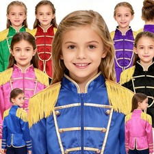 Kinder Zirkus Jacke Zirkusdirektor Uniform Mädchen Jungen Langarm Blazer Mantel 
