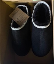 BEARPAW Lucille Women  s Slippers Black Suede Size 9 M BearCoat New in Box