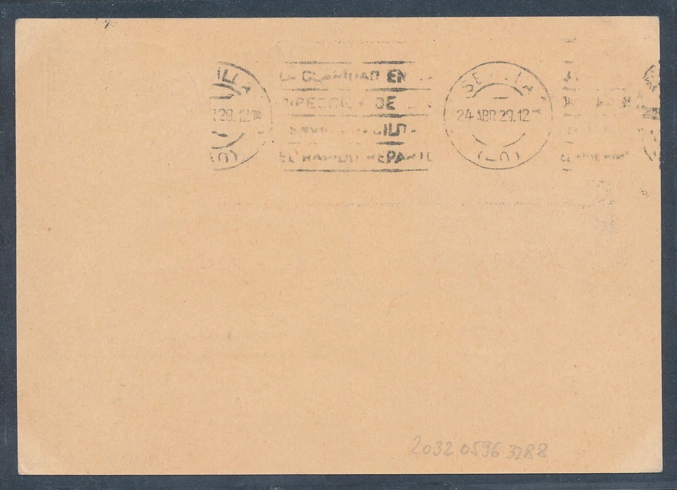 Zeppelin-Karte, Mittelmeerfahrt 1929 mit Mi.-Nr. 382 auf GS. P181 - Bild 2 von 2