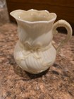 Belleek Ribbon  Mini Creamer Pitcher 3.25” Irish Porcelain Yellow Bow — photo 8