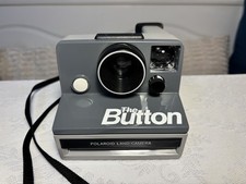 The Button Instant Film Camera One-Button Polaroid 600 Film Powered UNTESTED