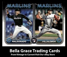 2024 Topps Update Eli Villalobos / Anthony Maldonado RCOM #US305 Miami Marlins