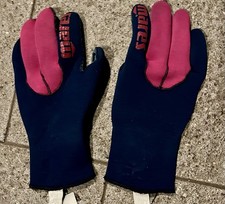 Mares Neopren Tauchhandschuhe 5-Finger &ndash; gebraucht &ndash; Blau/Pink