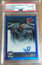 2018 Panini Donruss Optic Rated Prospects Auto Blue Luis Robert PSA 10 Rookie RC