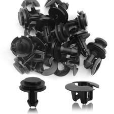 Rydowenna 10Pcs Front Air Deflector Retainer Clip Grommet m, black