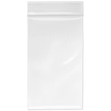 Plymor 3" x 5", 6 Mil Industrial Duty Zipper Reclosable Plastic Bags