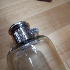 Crystal Flask (No Case) Fox Hunting Appointment- J Dixon & Son - made in England