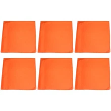 6 Pack Solid Color Cotton Bandanas Soft, Durable, and Reusable