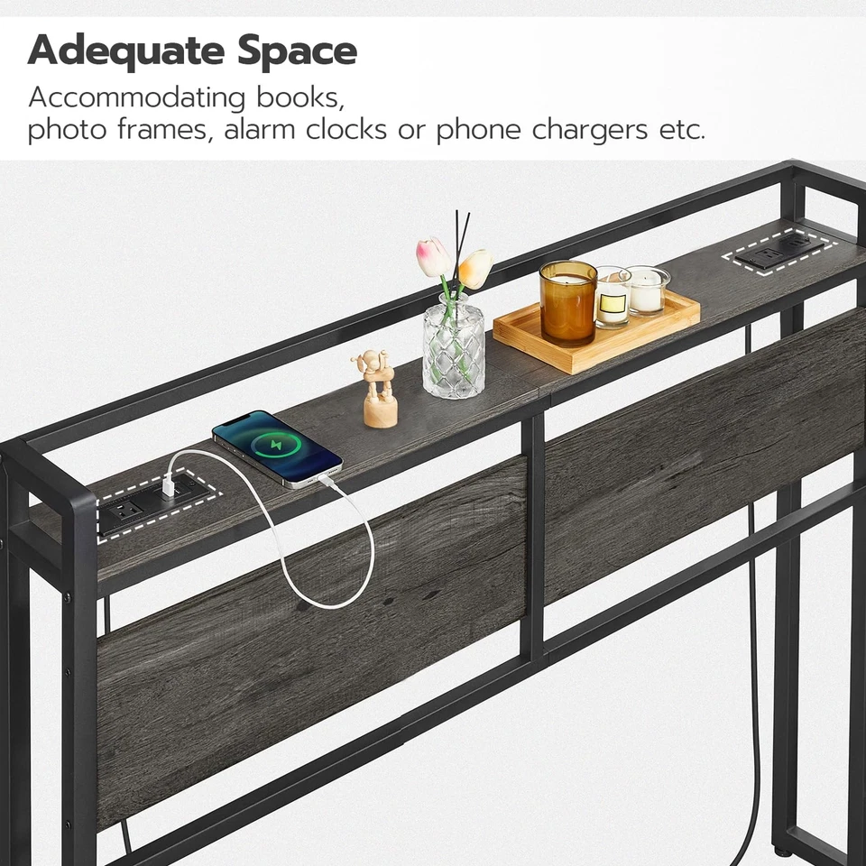 Cabecero Queen Size, Cabecero con 2 Tomas y 4 Puertos USB, He... Foto 3 de 4