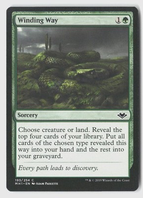Winding Way 193 Common Modern Horizons Magic: The Gathering Near Mint