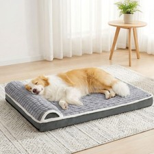 Dog Bed Orthopedic Large 36 L x 24 W Grey Pillow Pet Sofa Jolifield 36X24