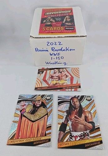 2022 Panini Revolution Zestaw podstaw zapaśniczych KOMPLETNY 1-150 Incl SP Legend / Teams
