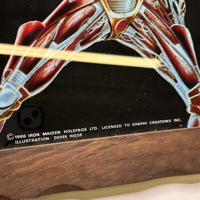 Iron Maiden Somewhere in Time Eddie Carnival Glass Picture Graphi