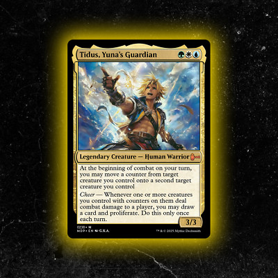 Tidus, Yuna's Guardian - Custom Magic: The Gathering Card - High-Quality