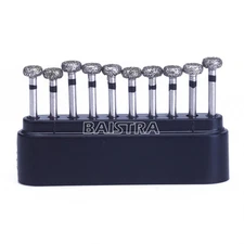 10pcs AZDENT Dental FG High Speed Diamond Burs Circular Wheel WR-13S