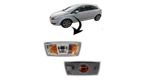 LENTE REPETIDOR INDICADOR LATERAL IZQUIERDA PARA OPEL Astra H J Corsa D 1713423 - Imagen 5 de 10
