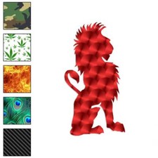 Sitting Cat Lion Art, Vinyl Decal Sticker, 40 Patterns  3 Sizes, 916