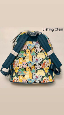 Loungefly Pokémon Sticker Collage Mini Backpack & Cardholder  display picture 1