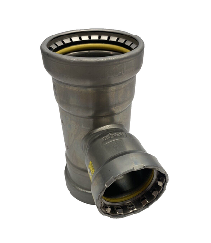 28675 Viega MegaPressG 2-1/2""X2-1/2""X1-1/2"" Tee-Kohlenstoffstahl, Zink-Nickel-Mantel - Bild 7 von 10