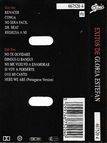 GLORIA ESTEFAN EXITOS DE CASSETTE ALBUM 11 track version Latin Synth-pop - Picture 4 of 8