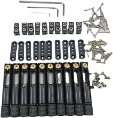 Headless Bass Bridge for 4/5/6/7/8/9 String Guitar Headless Scalloped Bridge