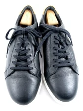 Allen Edmonds "COURTSIDE" Men'sLow-Top Leather Dress Sneakers 12 D Black  (558N)