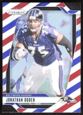 2024 8316E PANINI PRIZM RED WHITE BLUE PRIZM JONATHAN OGDEN Baltimore Ravens #25