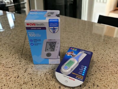 CVS Health Series 100 Blood Pressure Monitor BP3NG1 Plus Digital Thermometer CVS
