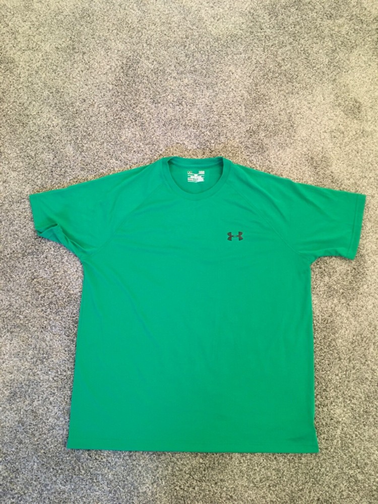 Men's Under Armour Heat Gear S/S Athletic T-Shirt Size L Green
