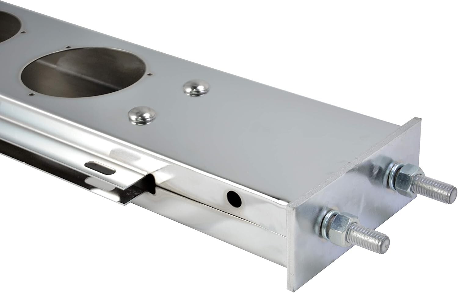 30'' Straight Spring Loaded Mud Flap Hanger w/ Reflective Plate for semi Trucks