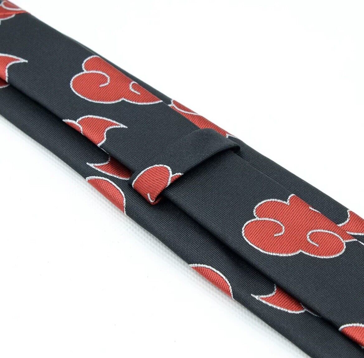 Naruto Akatsuki Anime Cosplay Laço, Nuvem Vermelha Necktie Prop