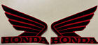 Honda Oem Nos 130mm Mark Wing Decal Black & Red for Atv Rincon, Foreman, Etc