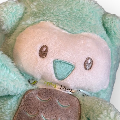Animal Adventure Plush MY PET BLANKIE Green OWL Security Blanket Baby Lovey - 第 4/5 張圖片