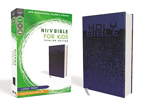 Nirv, Bible For Kids, Large Print, Leathersoft, Blue, Comfort Print : Thinline Edition Zondervan - Image 6